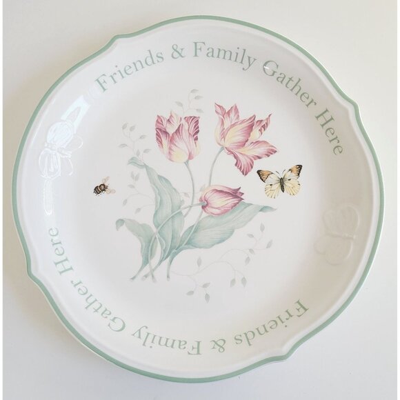 Lenox Other - Lenox Butterfly Meadow Round Serving Platter 12" Floral & Butterfly Tray